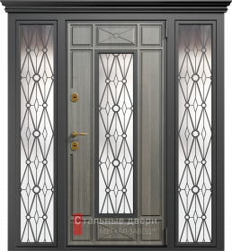 Входные двери МДФ в Сергиевом Посаде «Двери МДФ со стеклом»