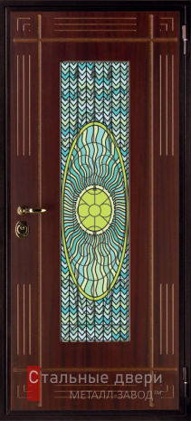 Дверь с витражом №26